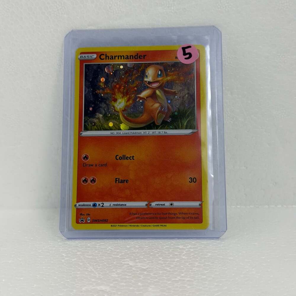 2021 Pokémon Black Star Promo Charmander Holo SWSH092